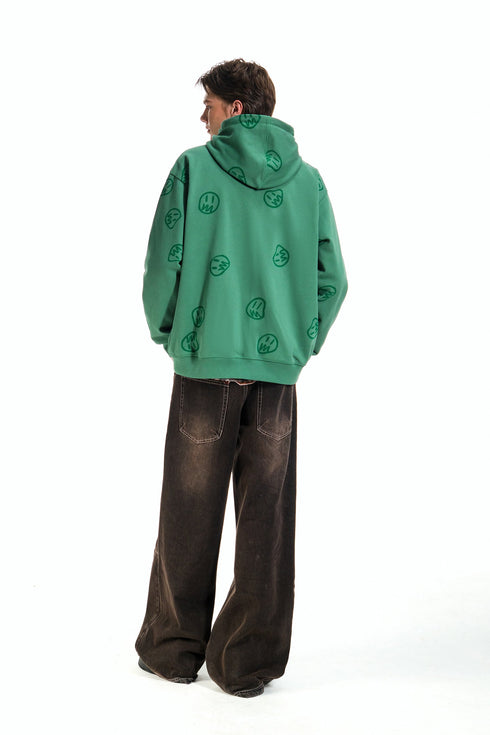 Ghost Face Hoodie-Green